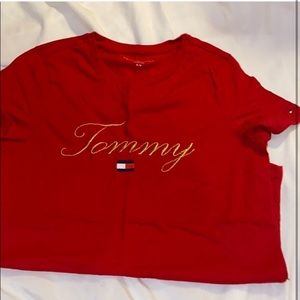 Red Tommy Hilfiger Shirt